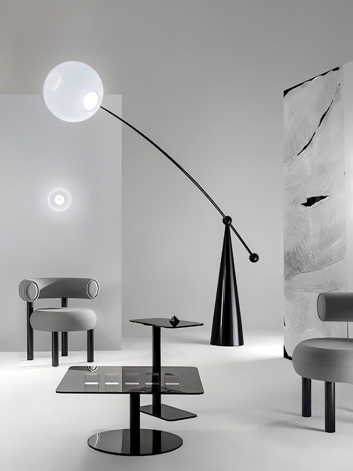 Ortalil Modern Arc Floor Lamp