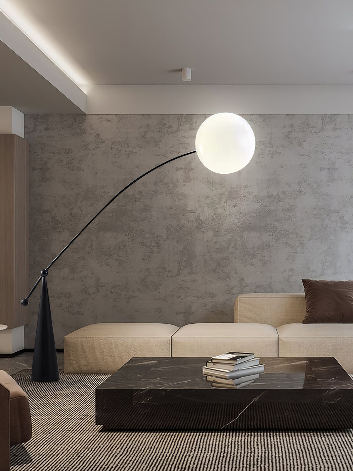 Ortalil Modern Arc Floor Lamp