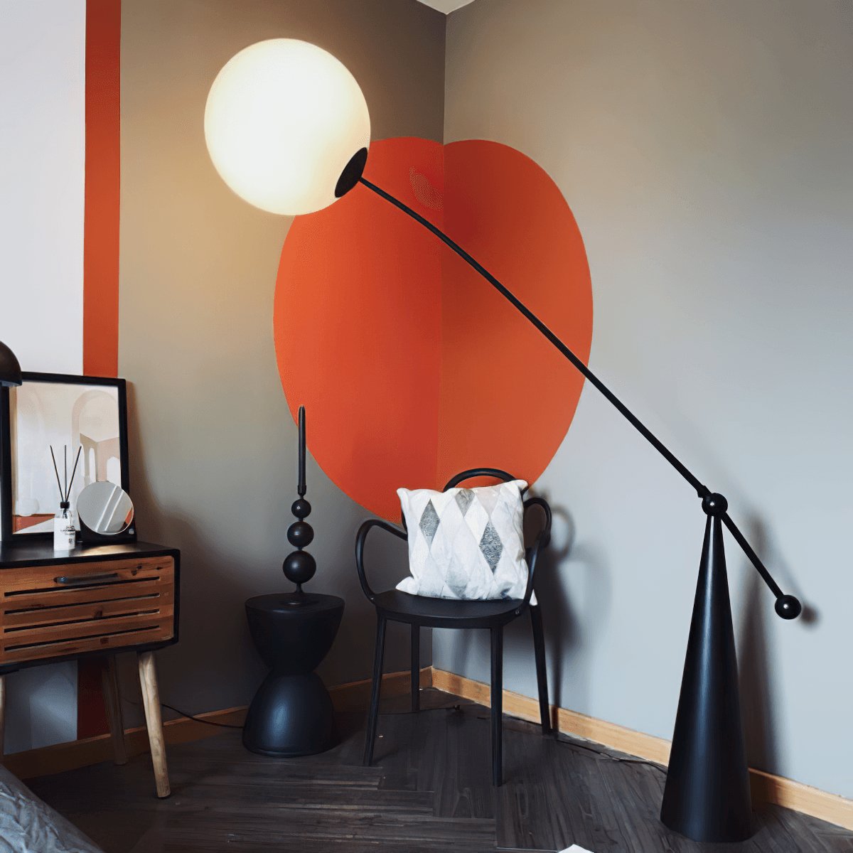 Ortalil Modern Arc Floor Lamp