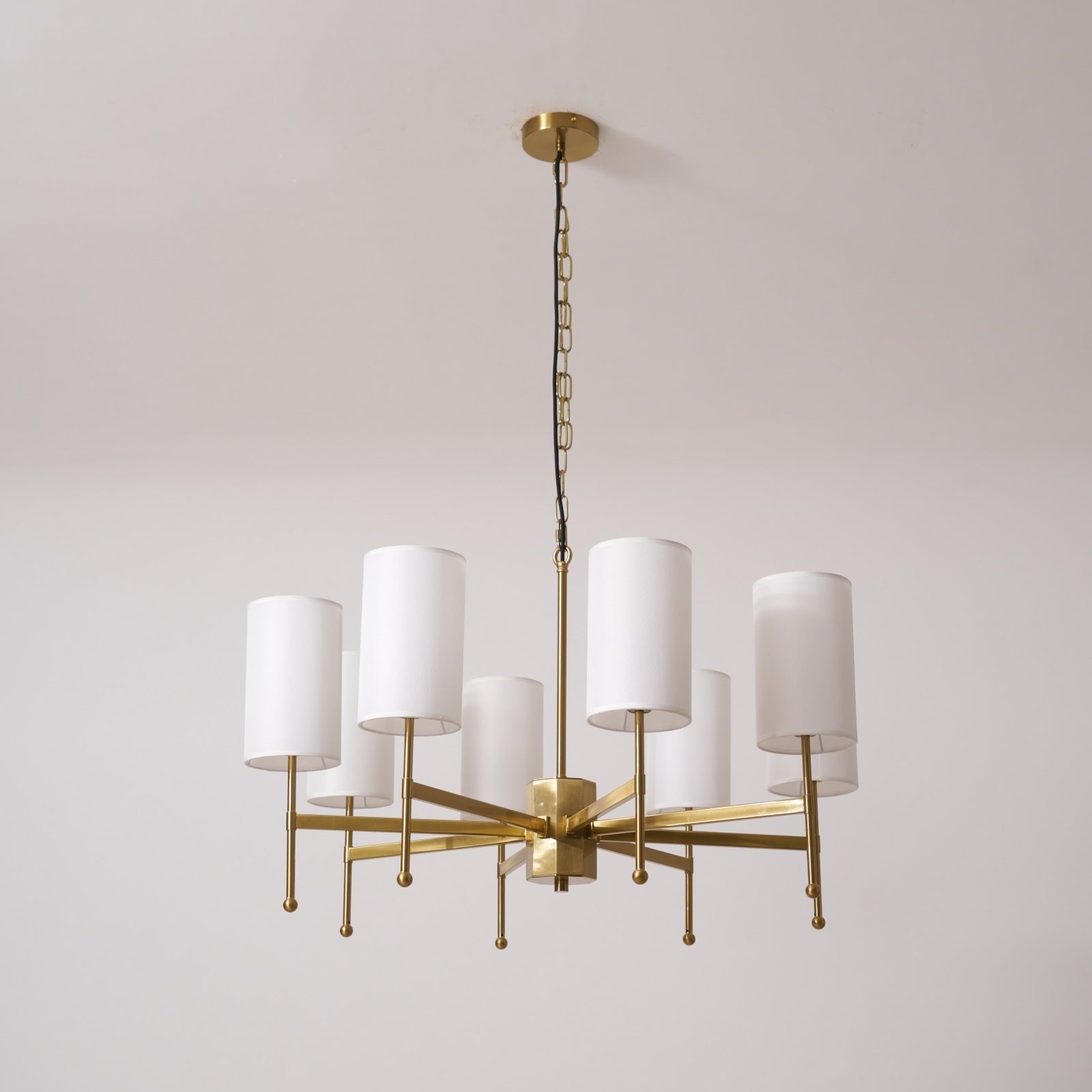 Ulcarisra Traditional Vintage Brass Fabric Chandelier
