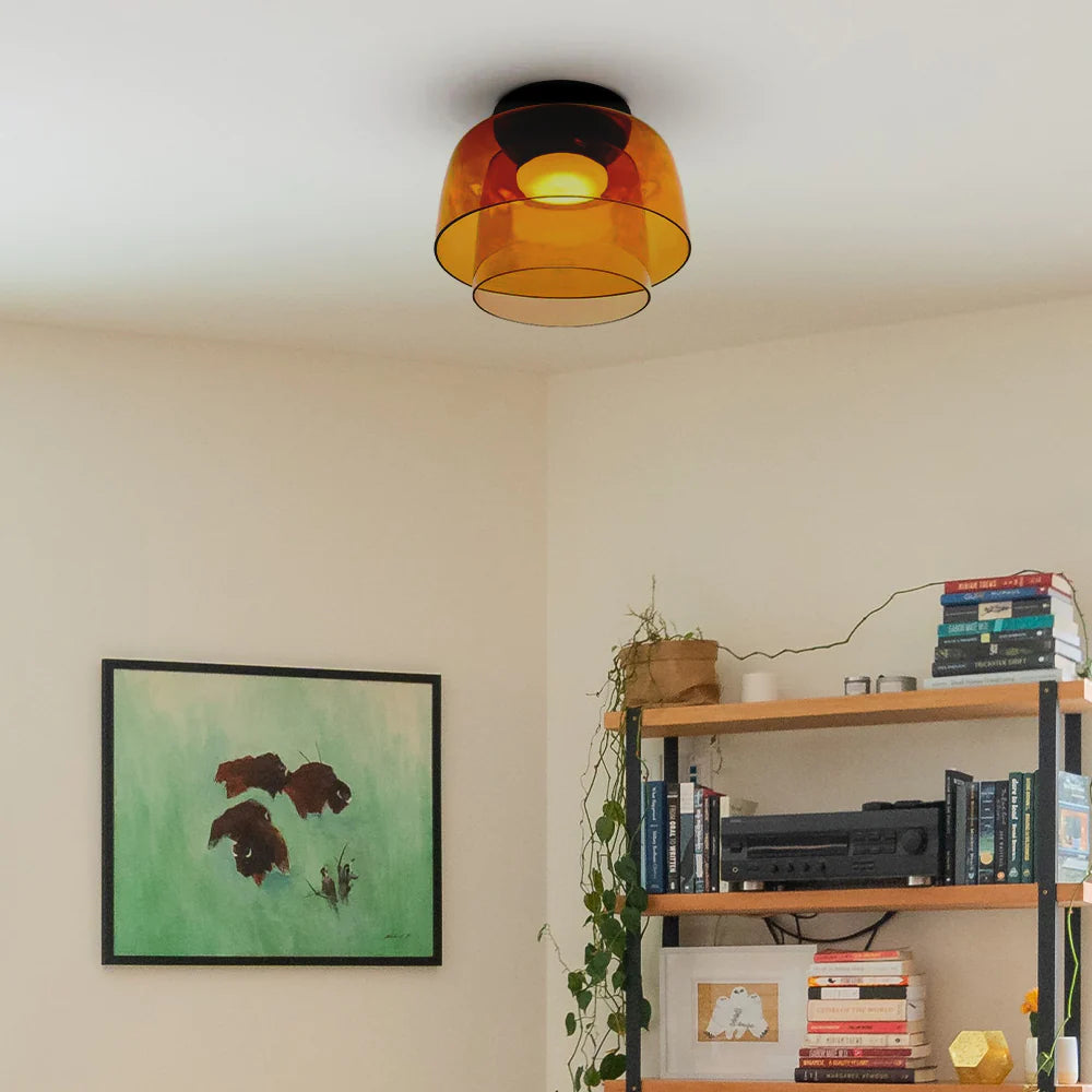 Valentina Modern Simple Creative Glass Flush Mount Ceiling Light - Neutral Decor