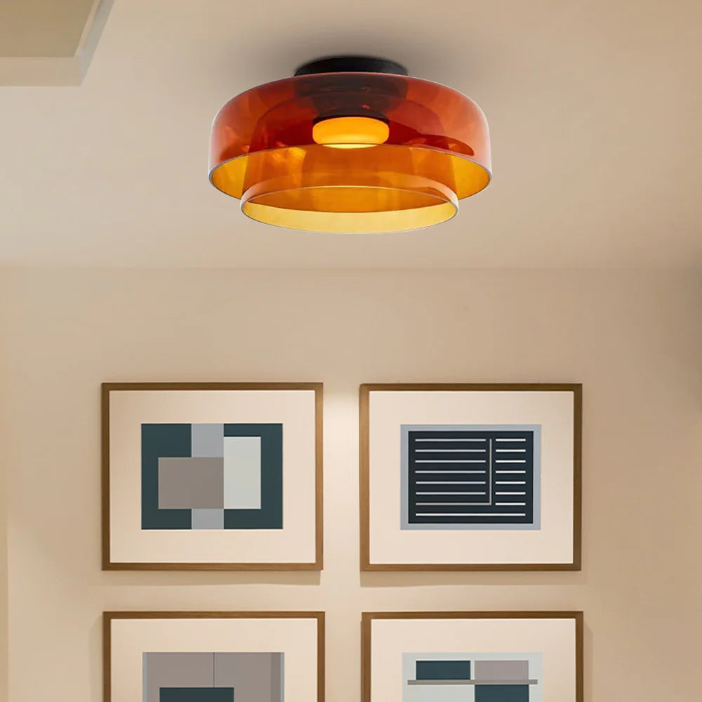 Valentina Modern Simple Creative Glass Flush Mount Ceiling Light - Neutral Decor