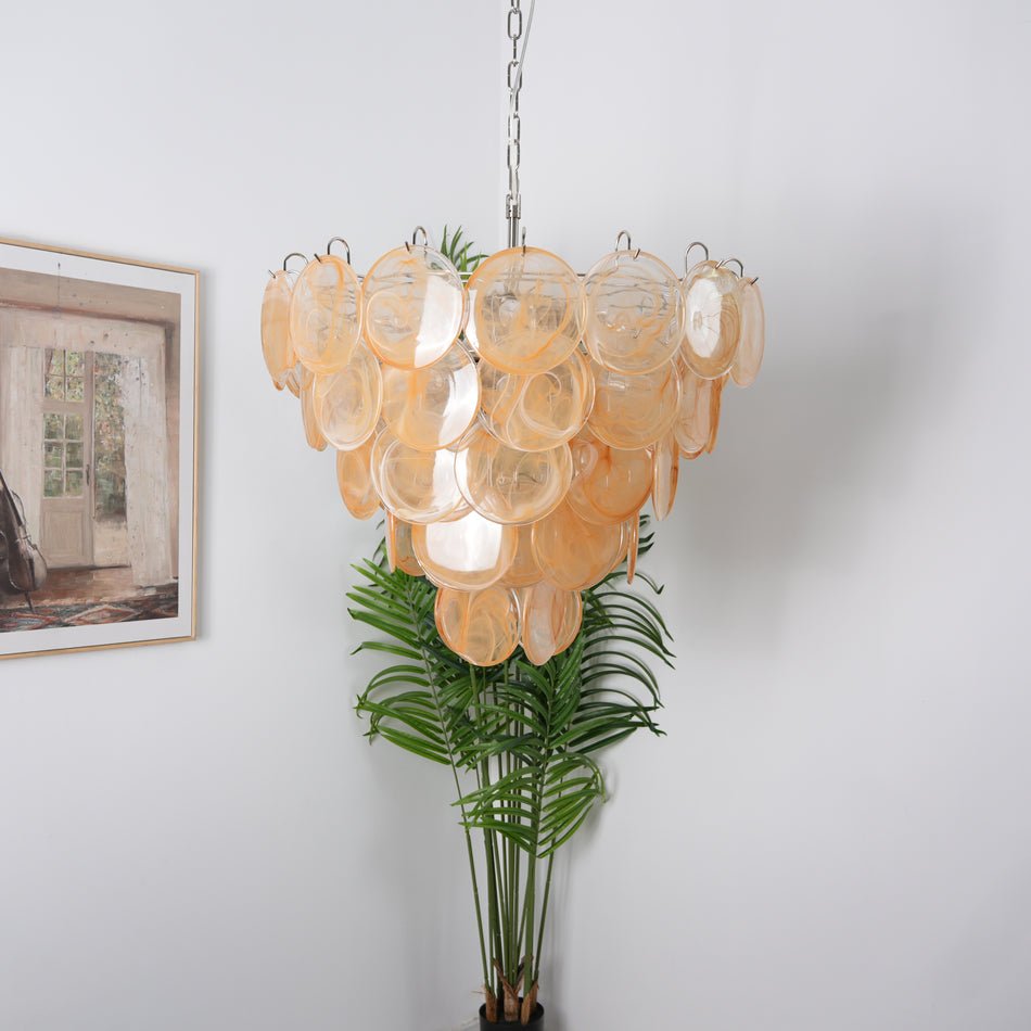 Celisira Chandelier Murano Glass Disc Classic