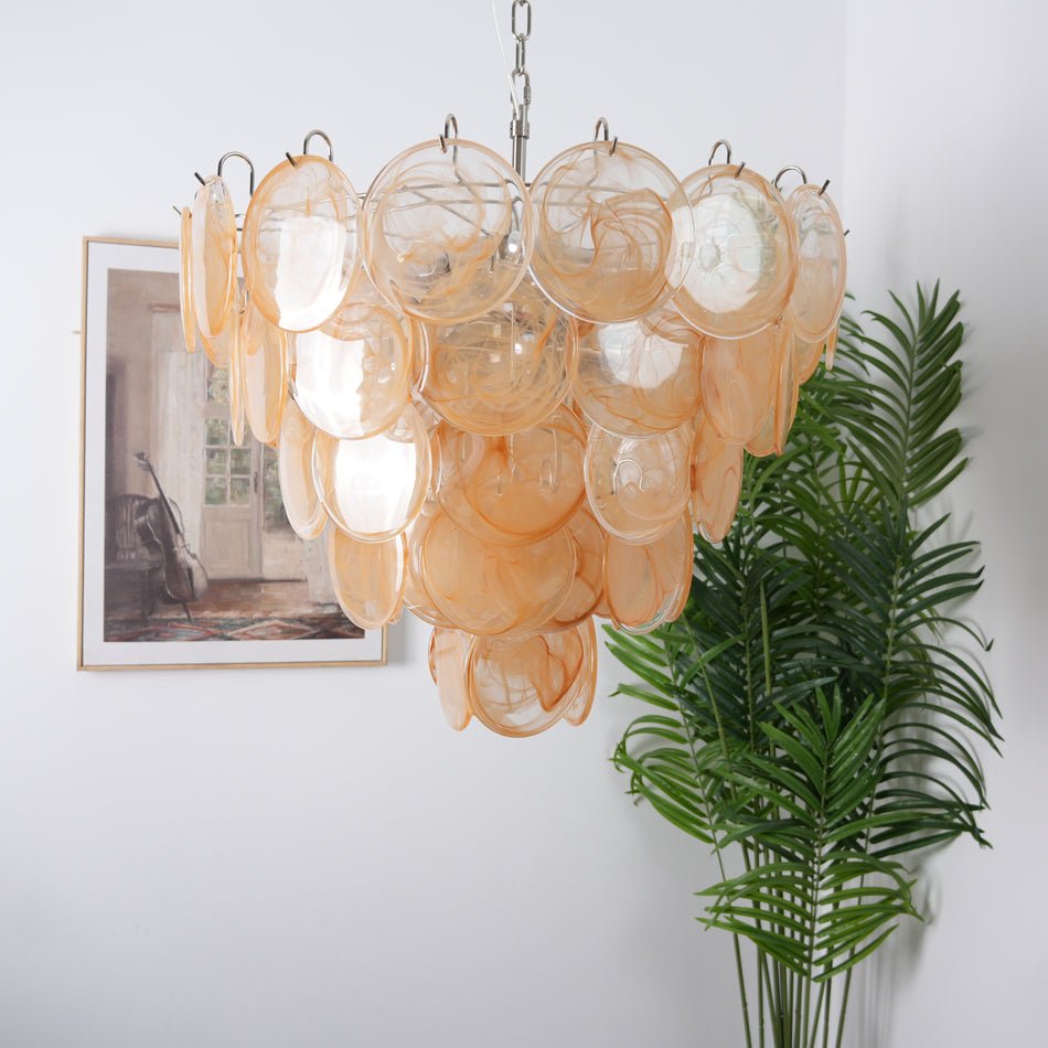 Celisira Chandelier Murano Glass Disc Classic