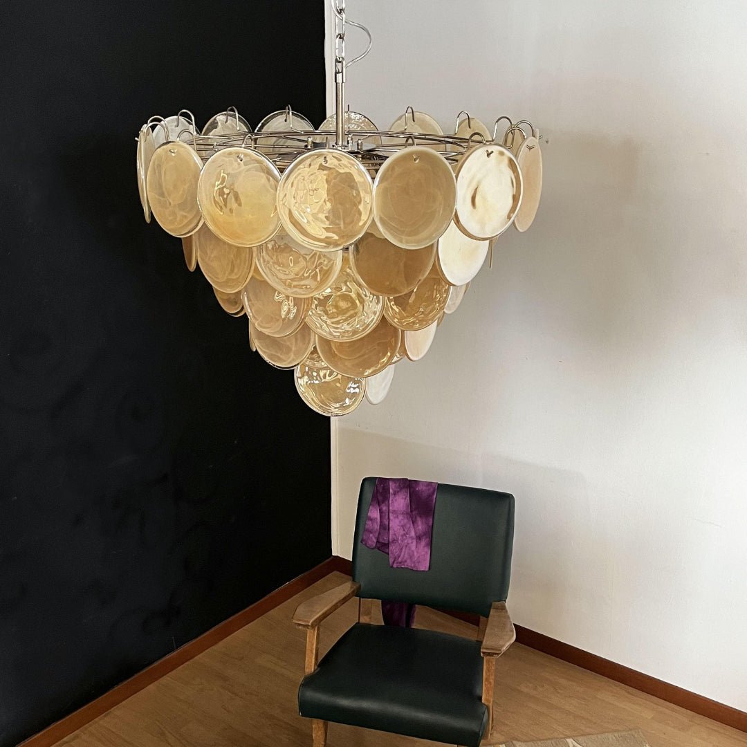 Celisira Chandelier Murano Glass Disc Classic