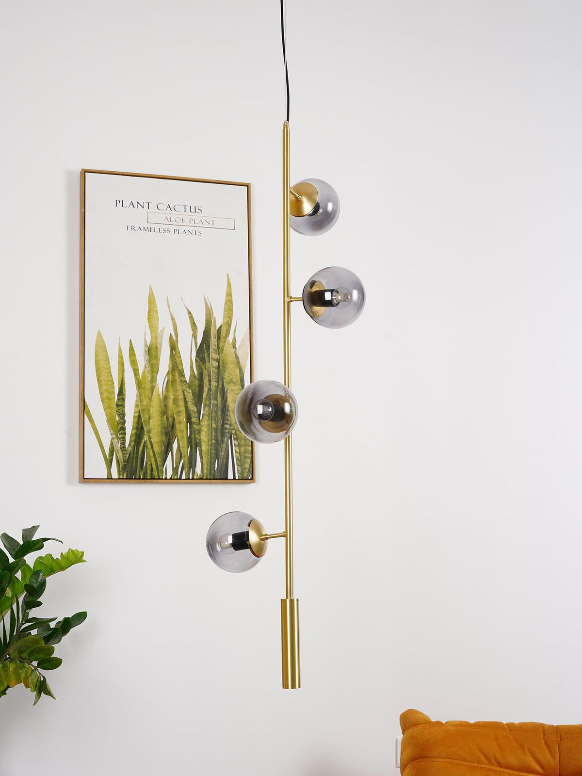 Erevia Brass & Glass Pendant Light