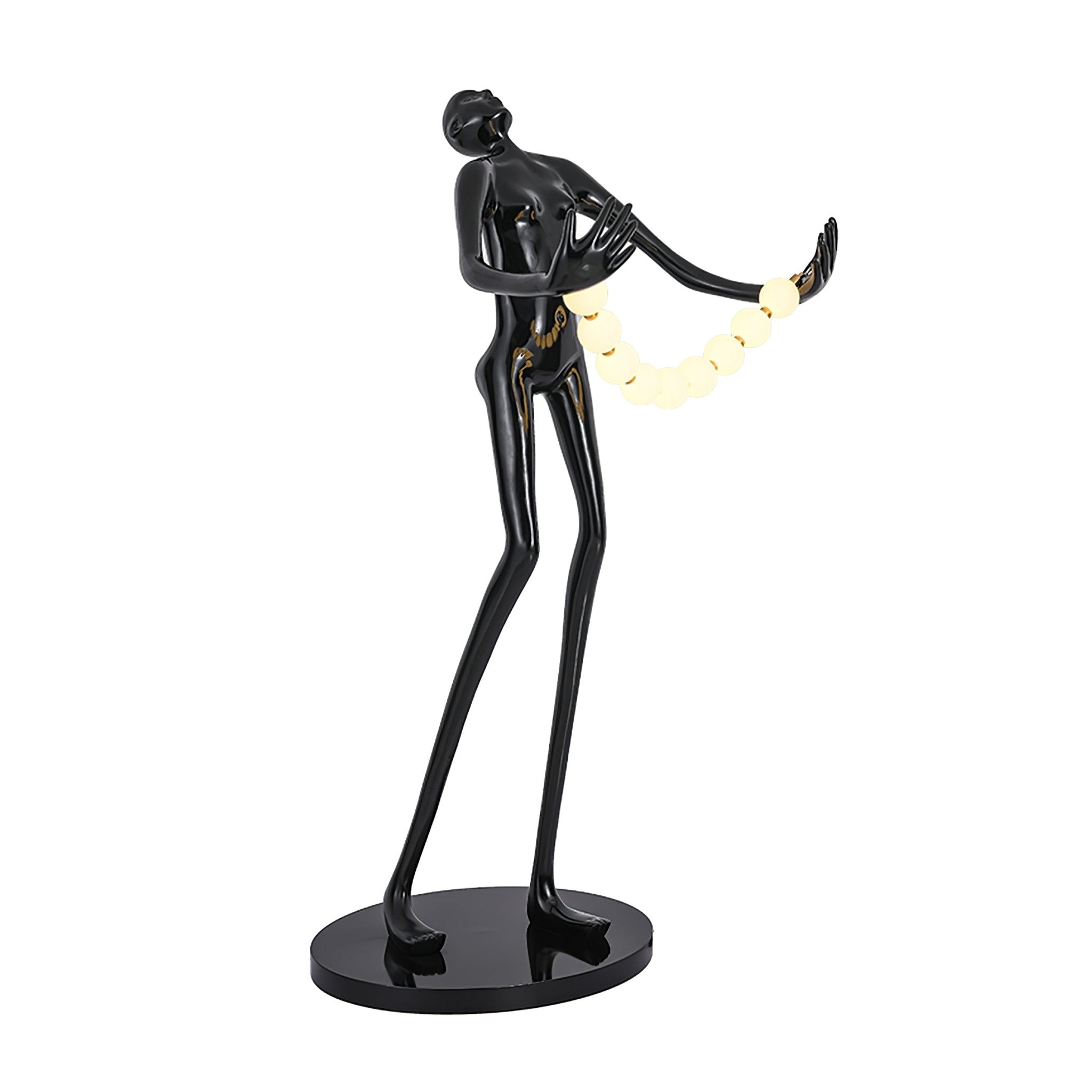 Orbit Beaded Sculptural Floor Lamp