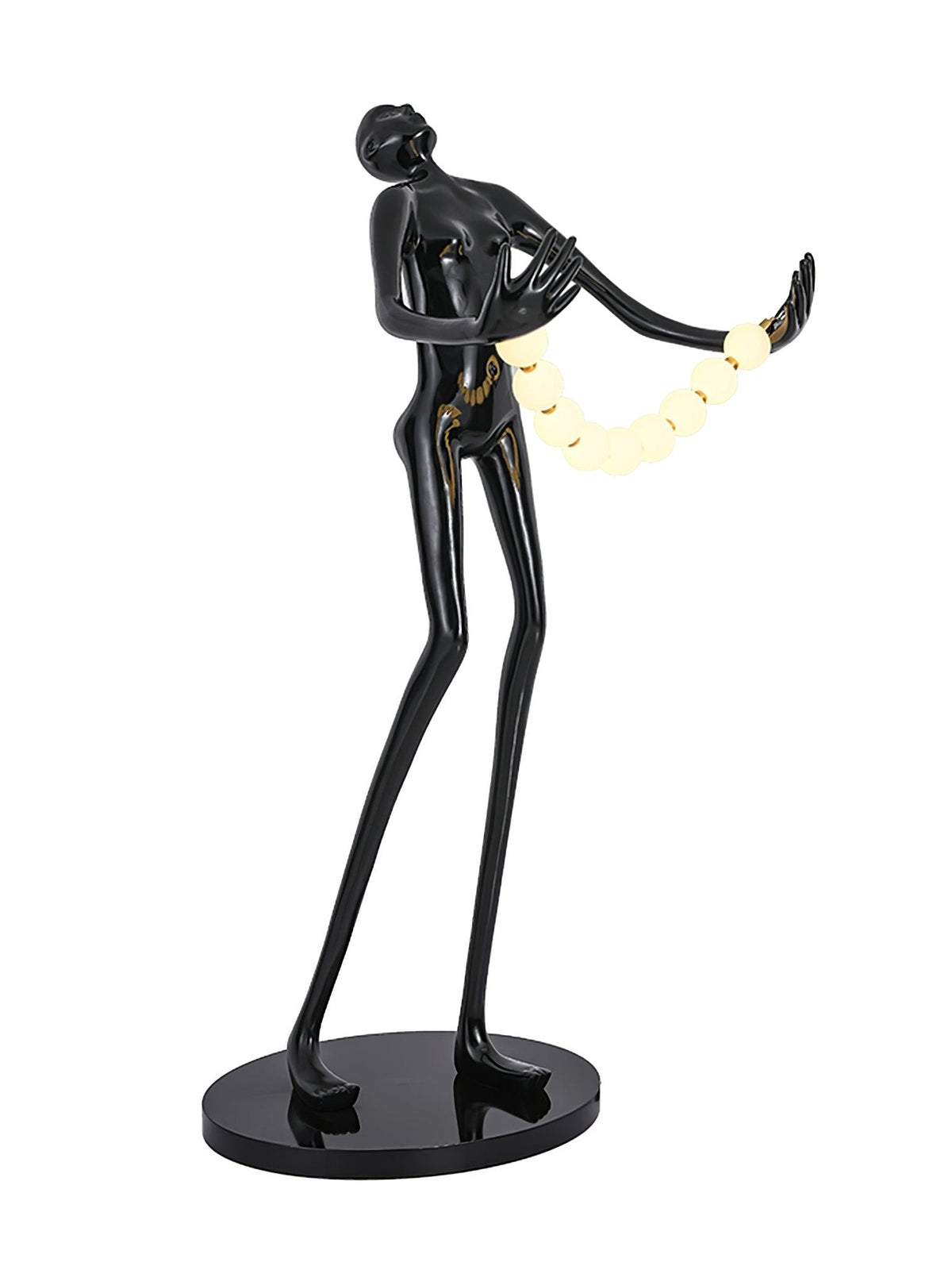 Orbit Beaded Sculptural Floor Lamp