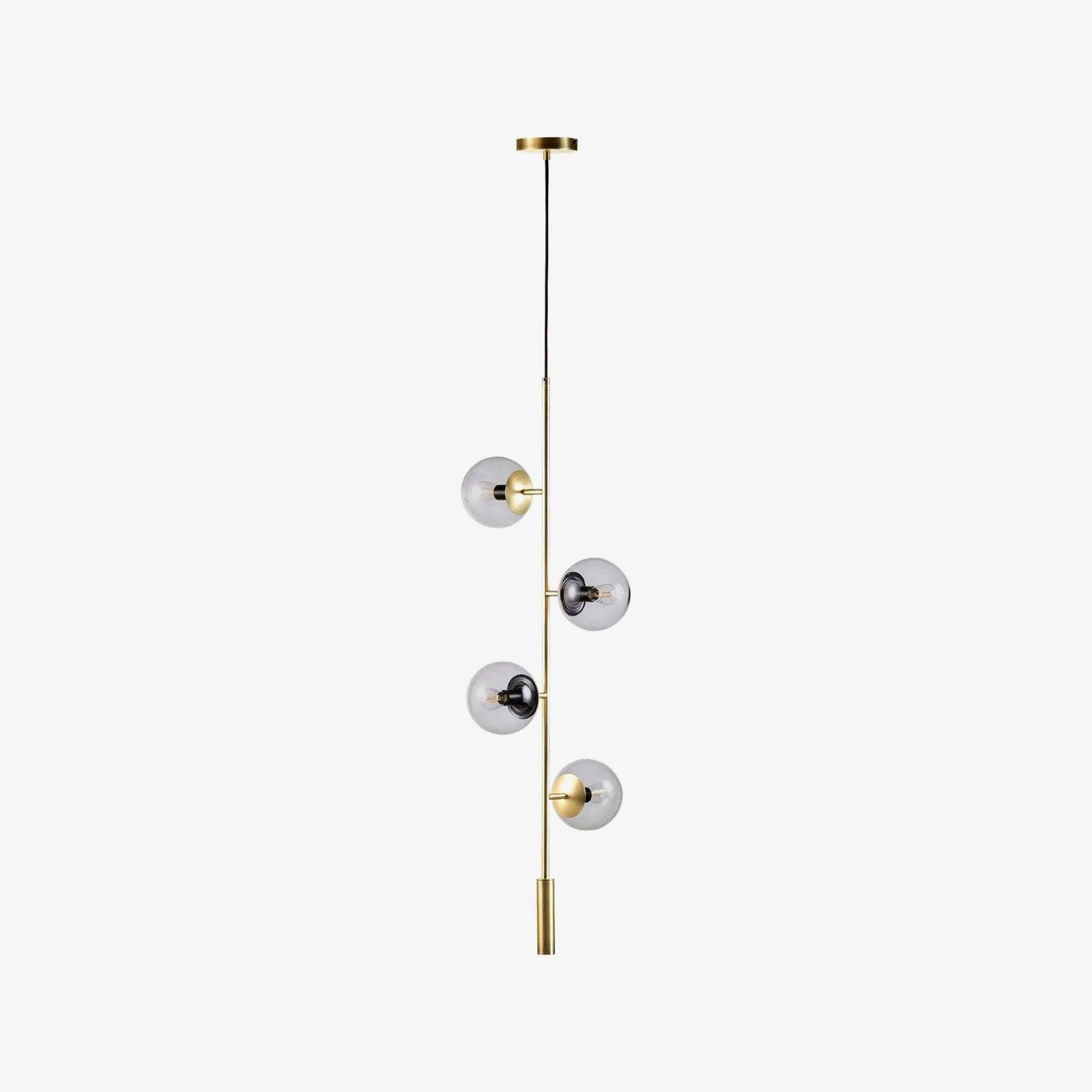 Erevia Brass & Glass Pendant Light
