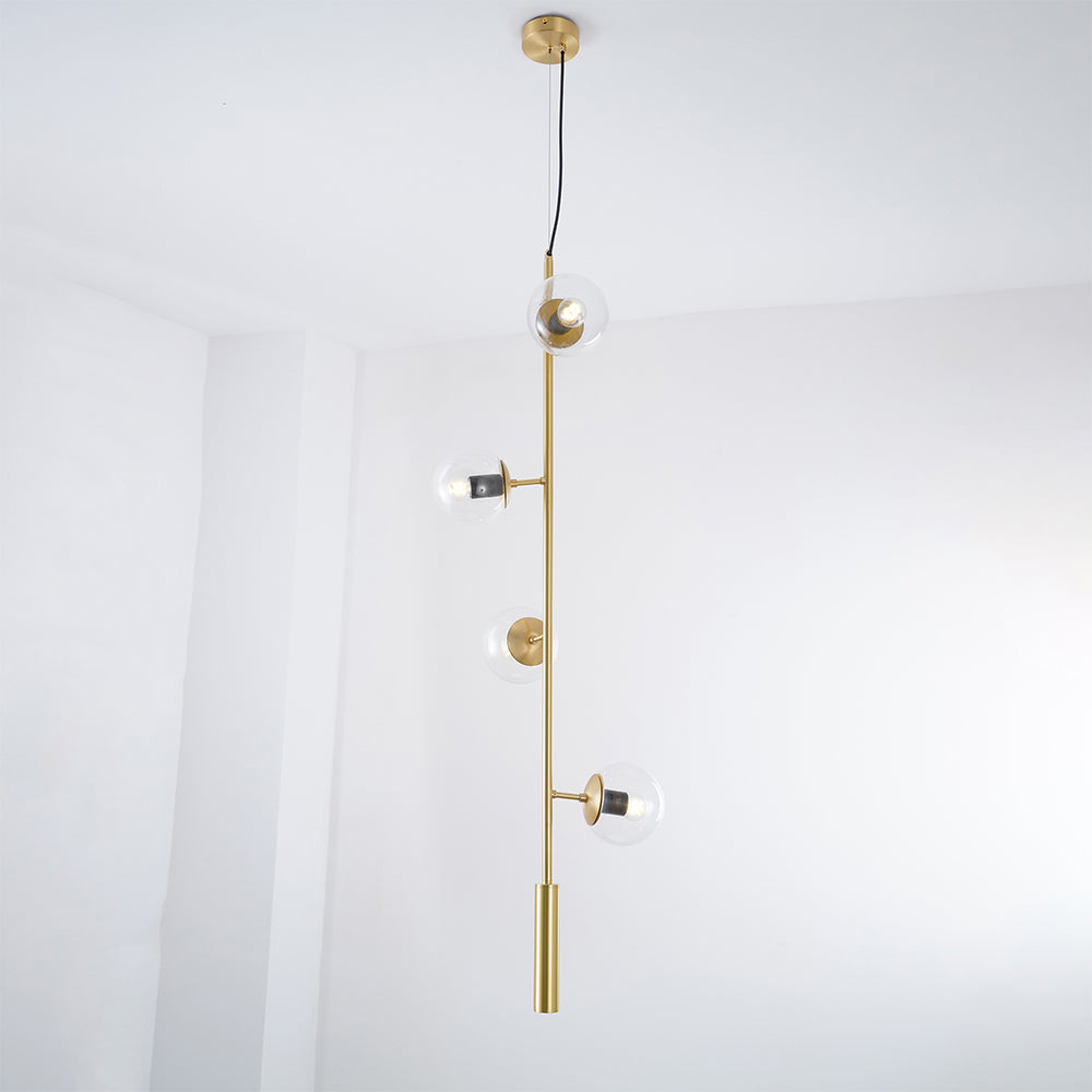 Erevia Brass & Glass Pendant Light