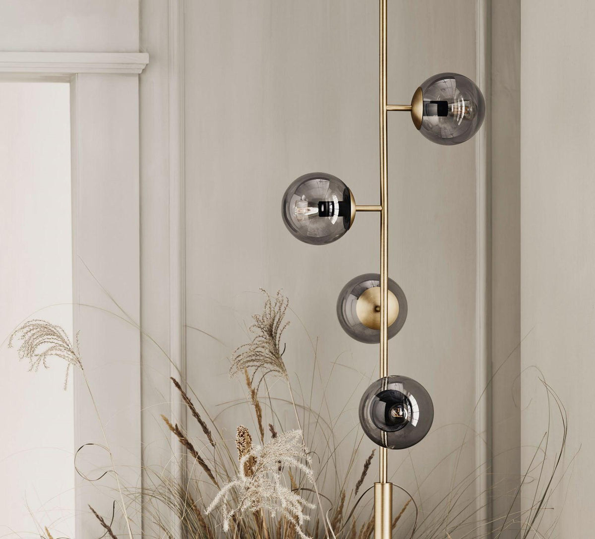 Erevia Brass & Glass Pendant Light