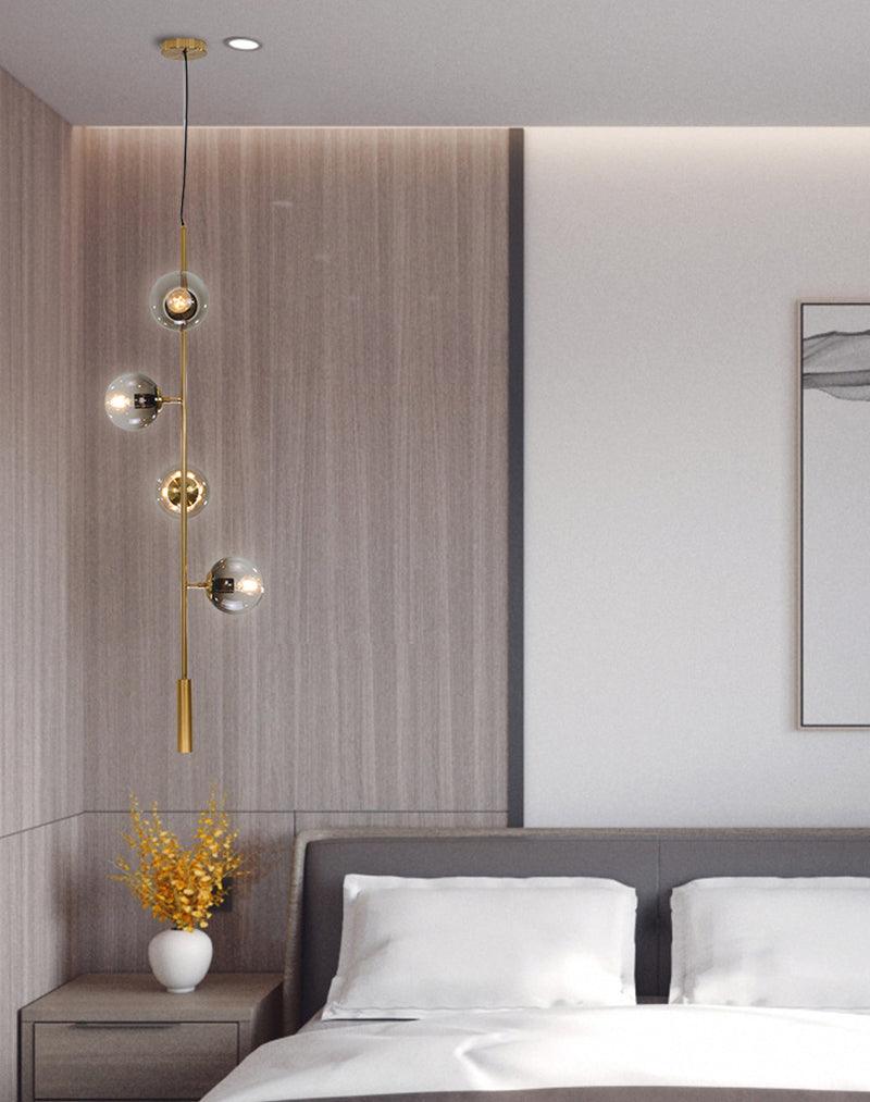 Erevia Brass & Glass Pendant Light