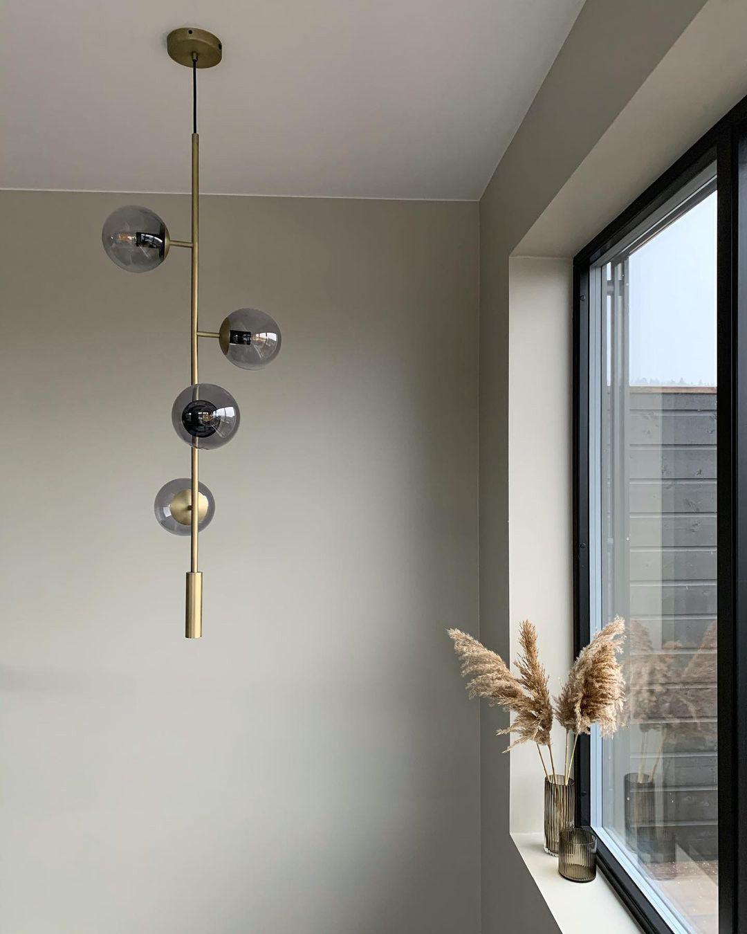 Erevia Brass & Glass Pendant Light