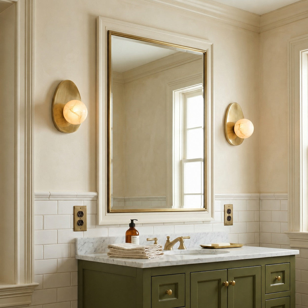Orlisse Alabaster Wall Sconce