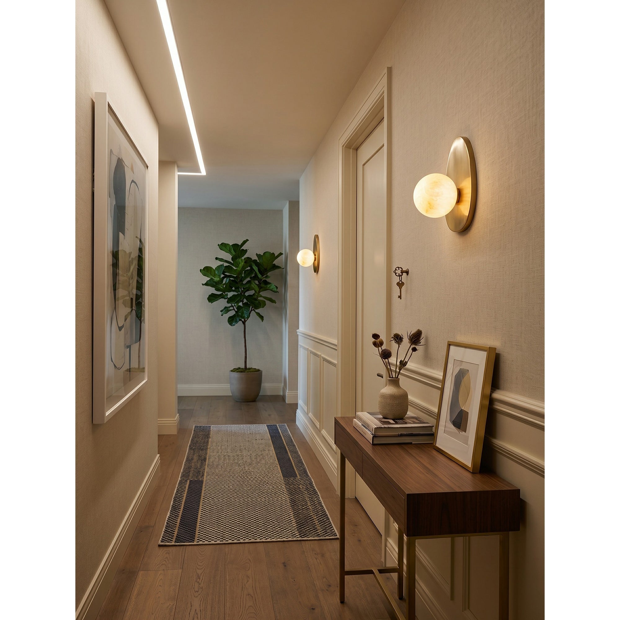 Orlisse Alabaster Wall Sconce