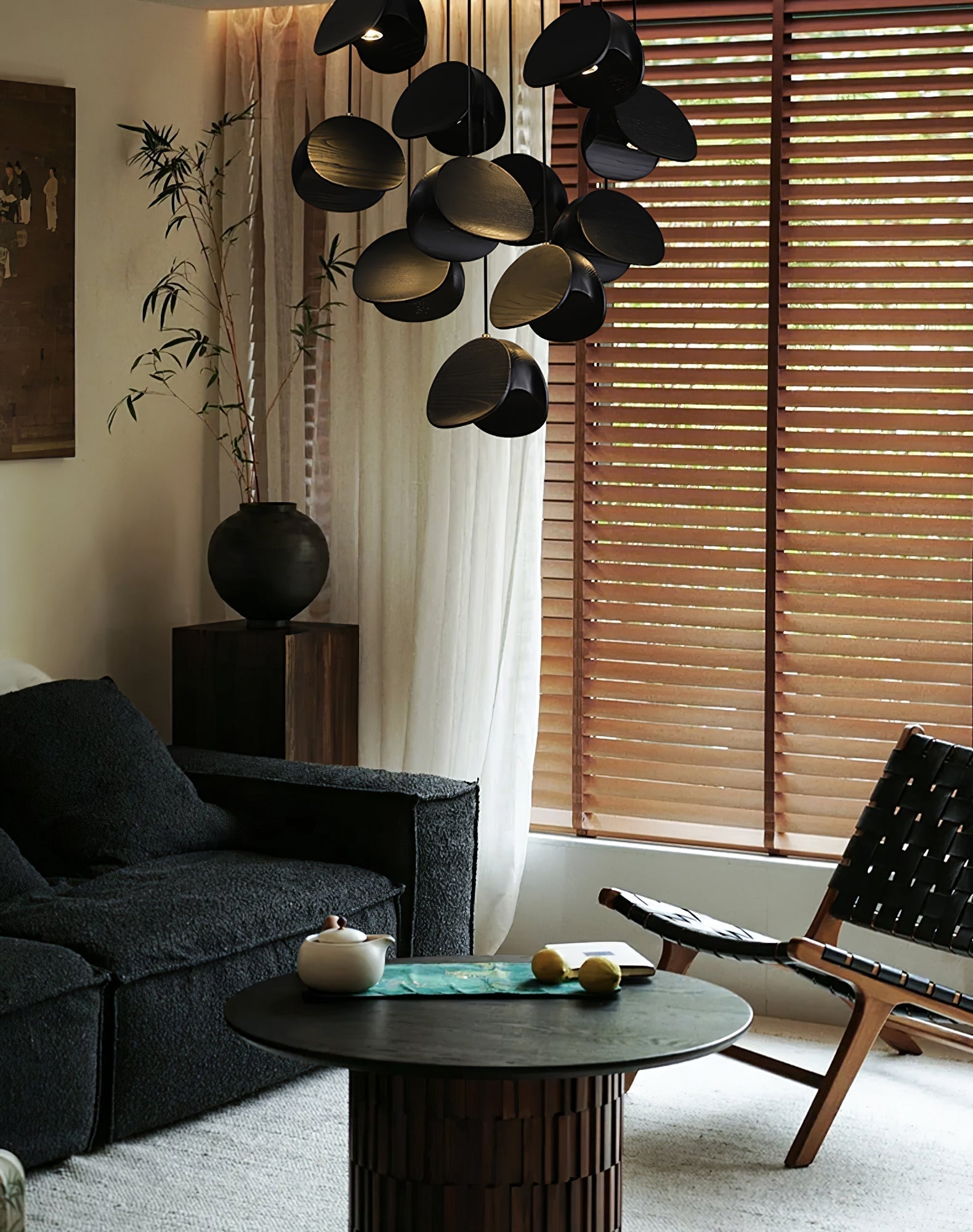 Tavro Minimalist Wood Pendant Light