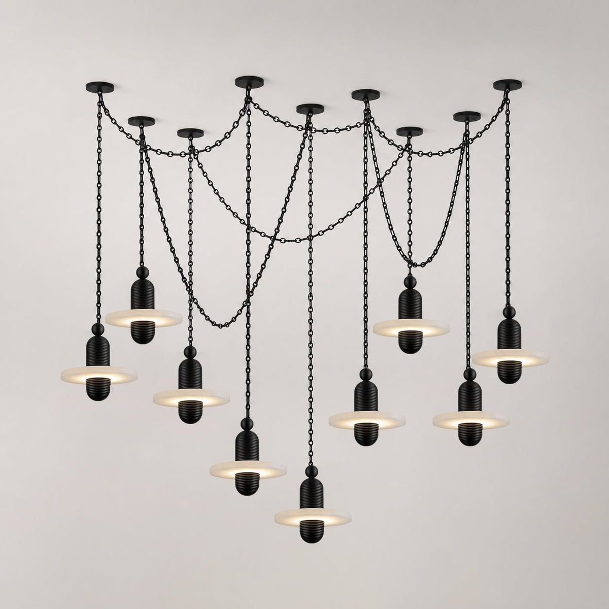 Hadrian Orbital Drift Chain Chandelier