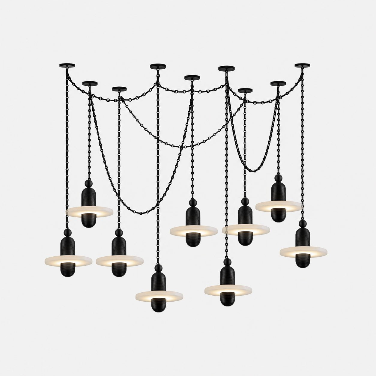 Hadrian Orbital Drift Chain Chandelier