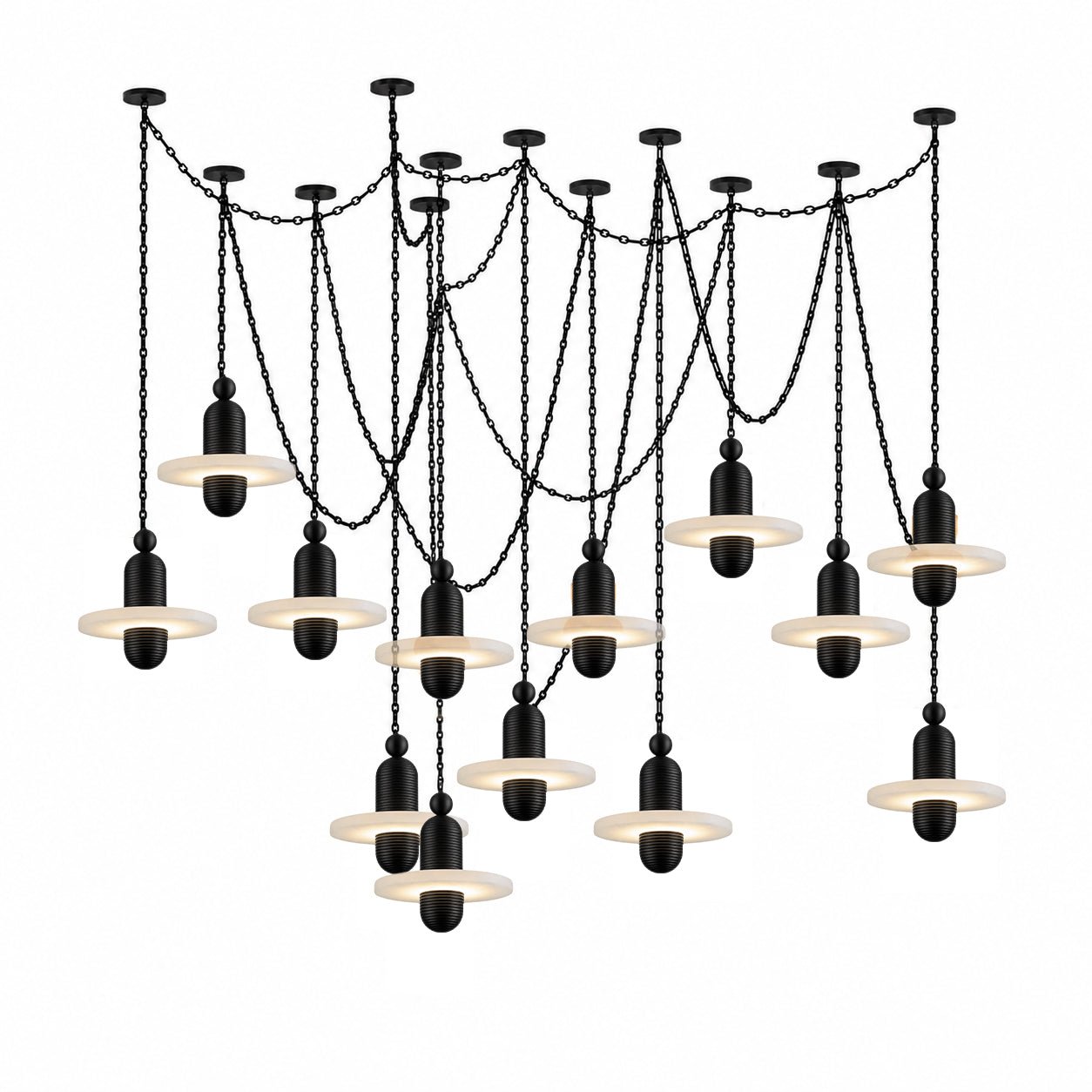 Hadrian Orbital Drift Chain Chandelier