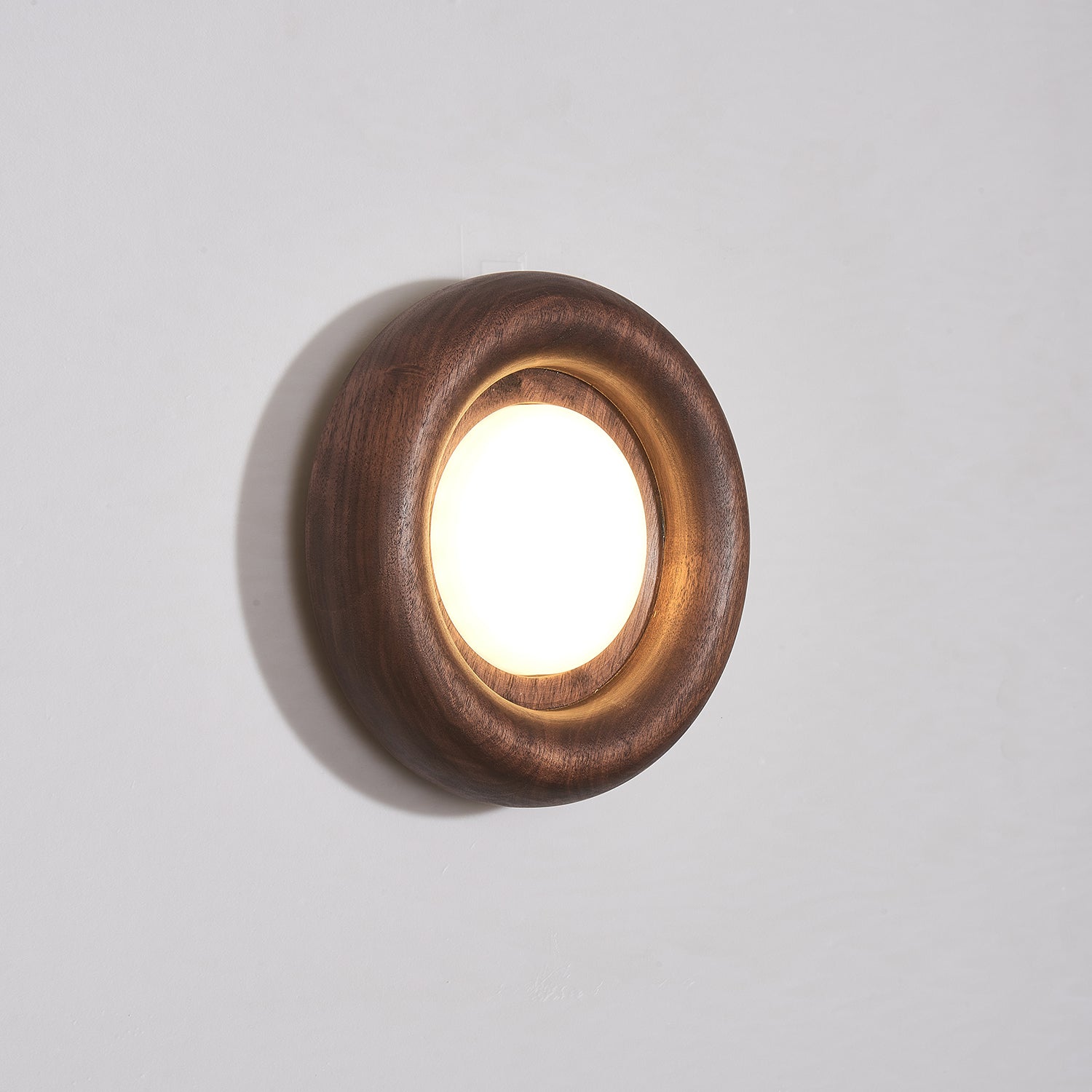 Elvirette Wall Lamp Wooden Frame Acrylic Glow