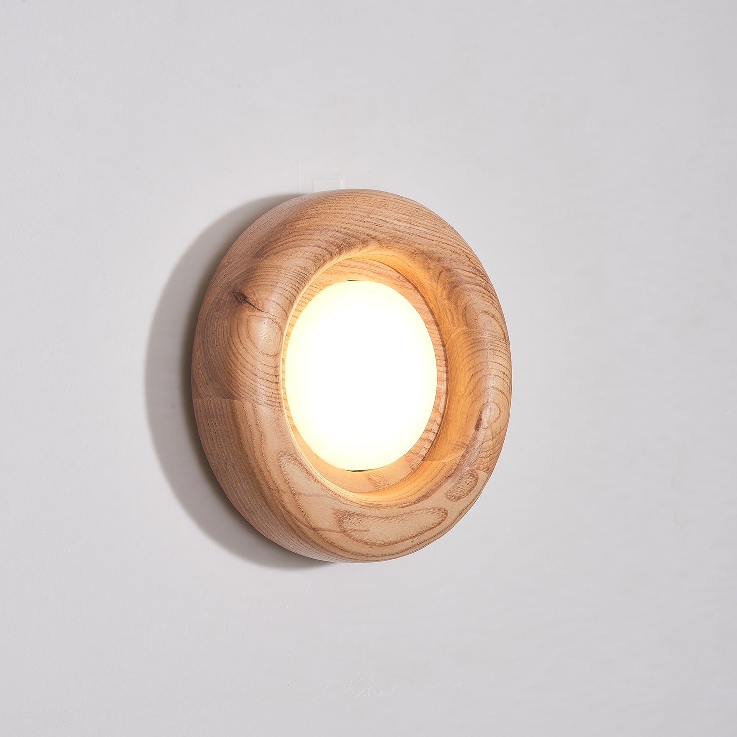 Elvirette Wall Lamp Wooden Frame Acrylic Glow