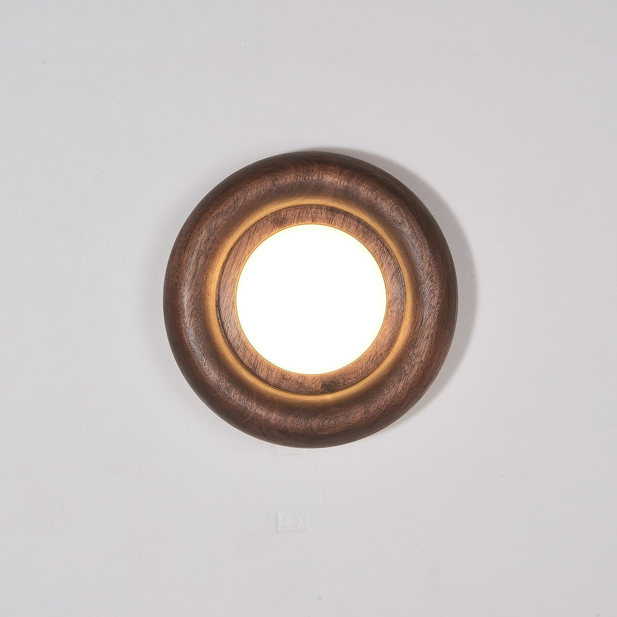 Elvirette Wall Lamp Wooden Frame Acrylic Glow