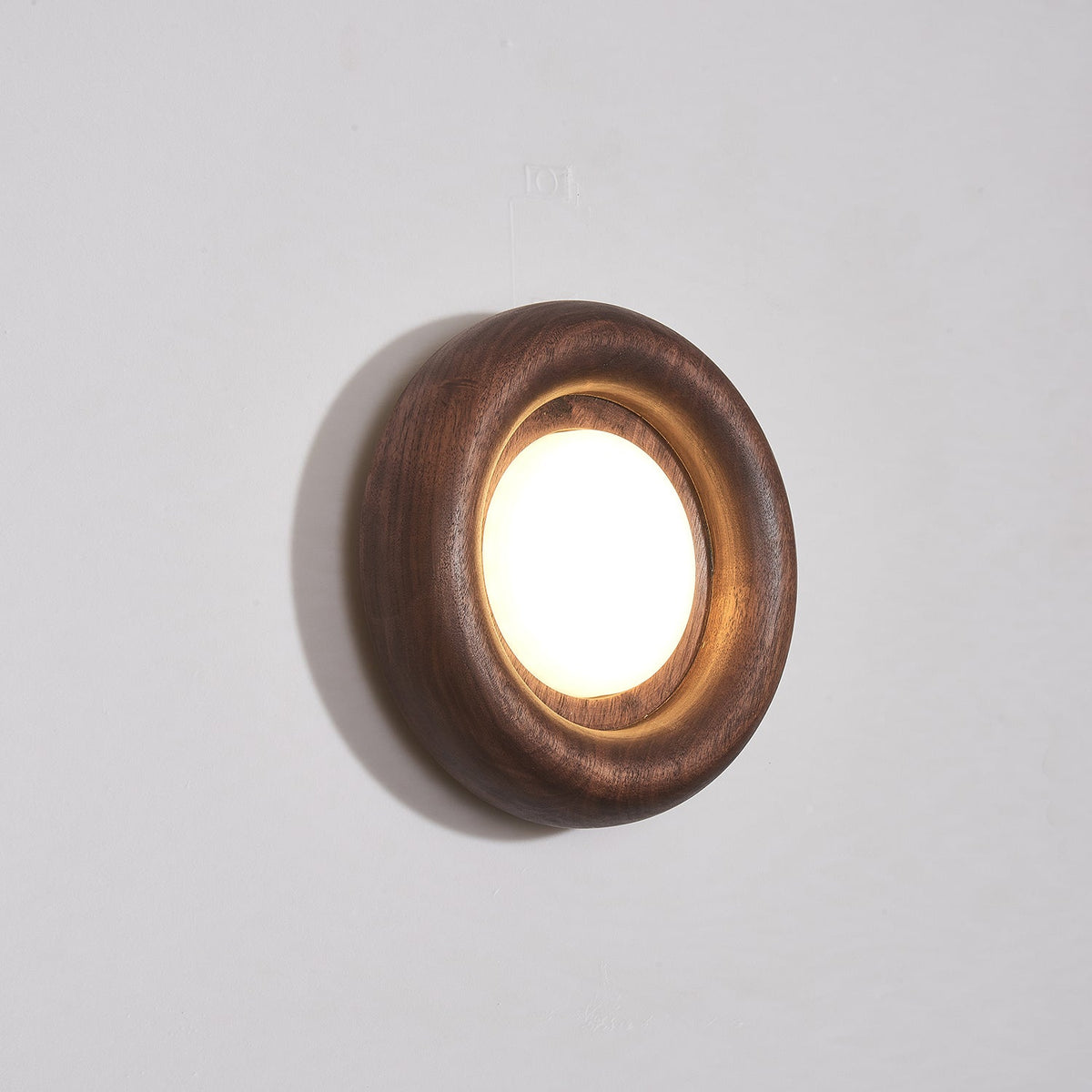 Elvirette Wall Lamp Wooden Frame Acrylic Glow