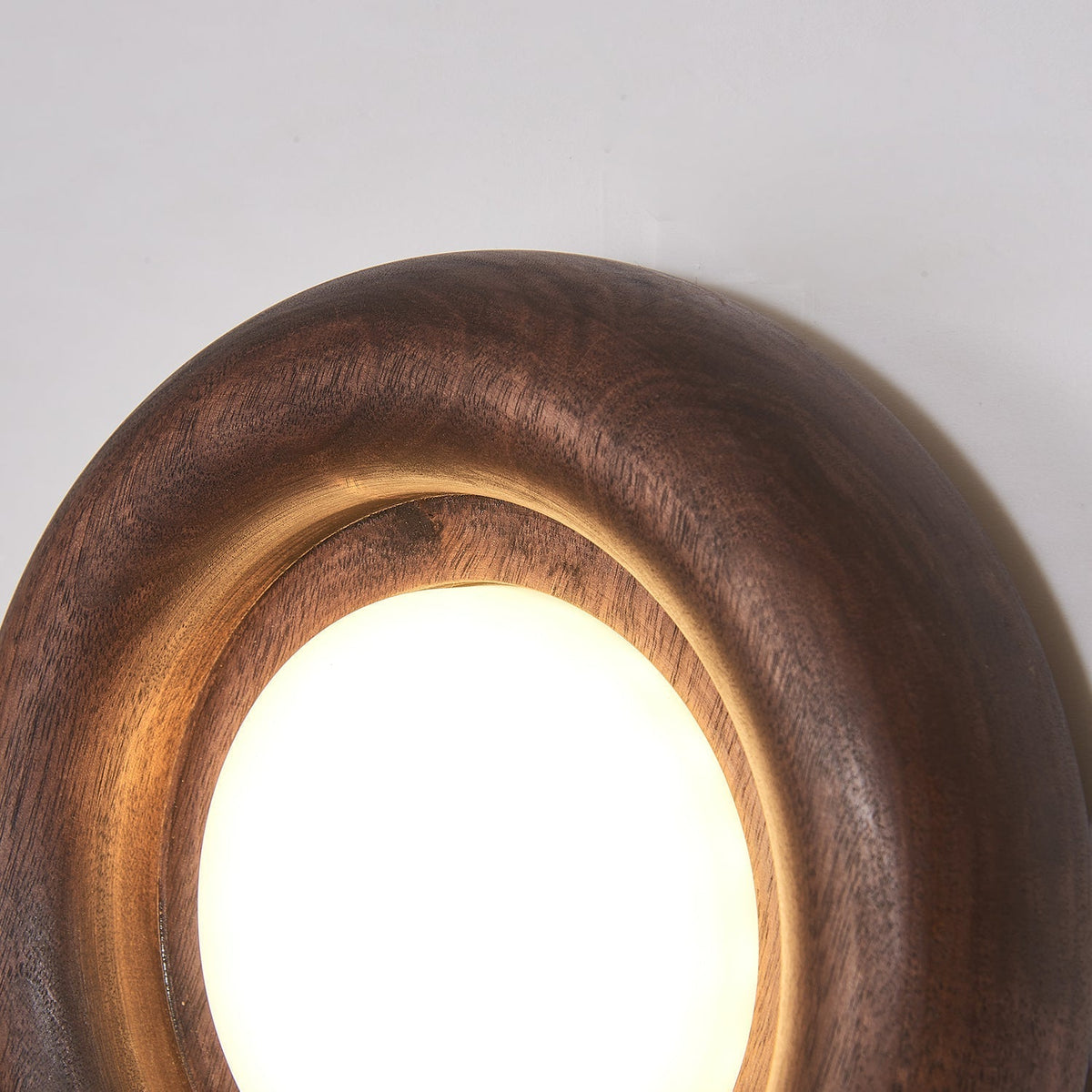 Elvirette Wall Lamp Wooden Frame Acrylic Glow