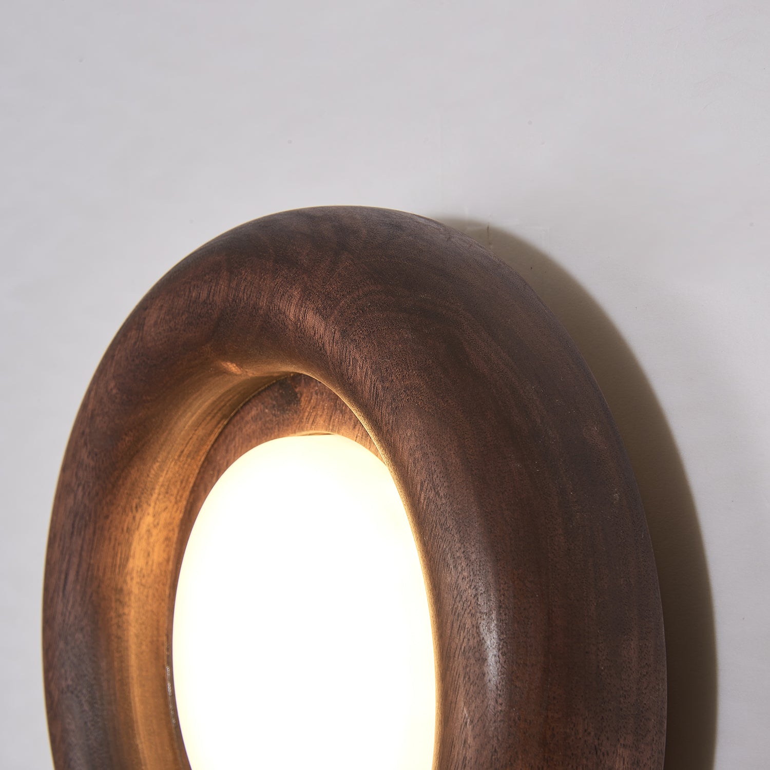 Elvirette Wall Lamp Wooden Frame Acrylic Glow