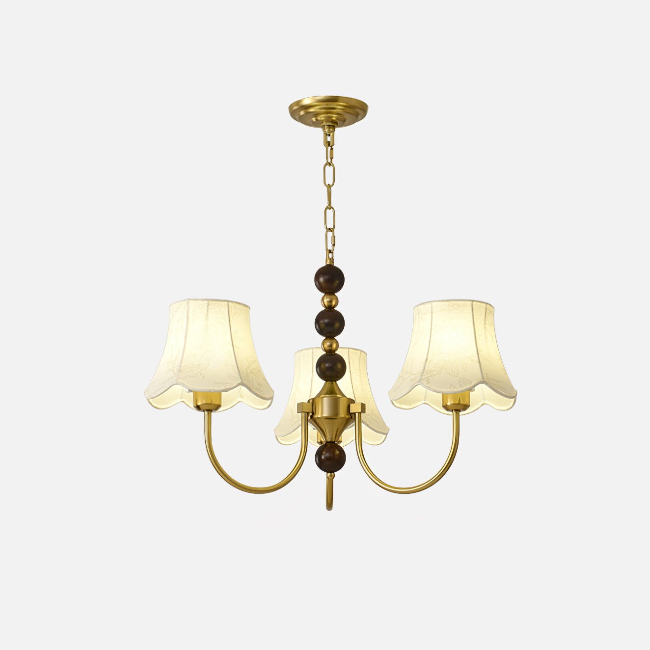 Orchid Chandelier Fabric Golden