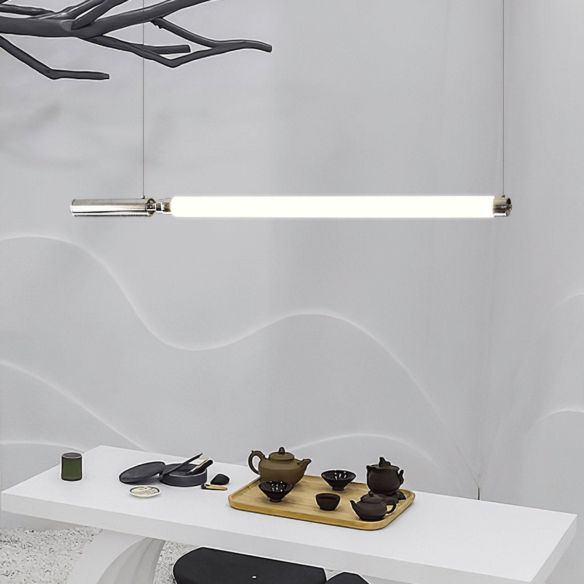 Ollaeos Modern Minimalist Glass Pendant Light