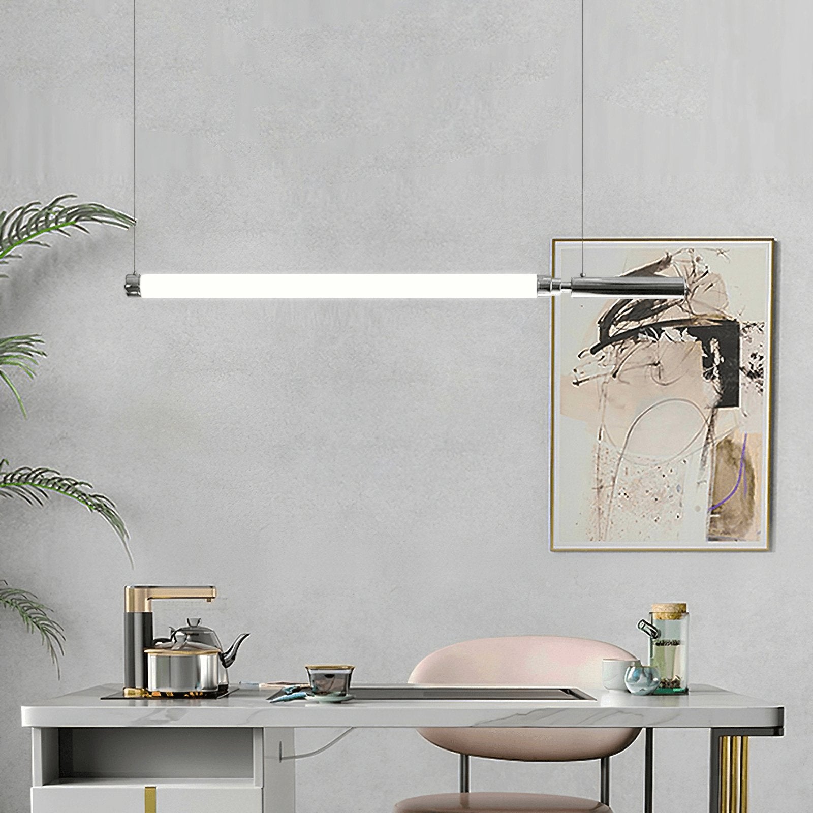 Ollaeos Modern Minimalist Glass Pendant Light