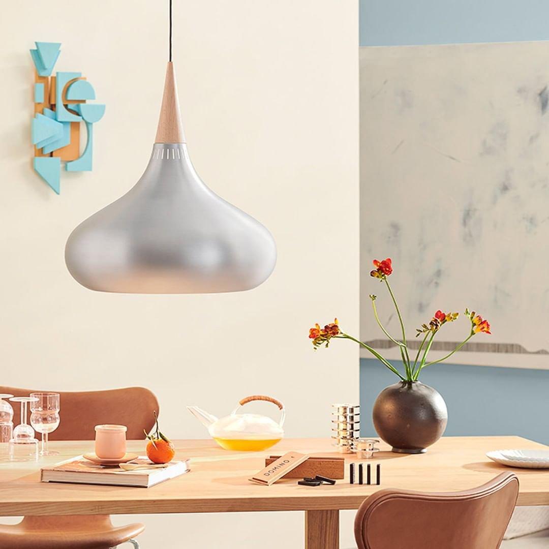Aelorn Aluminum & Wood Industrial Pendant Light