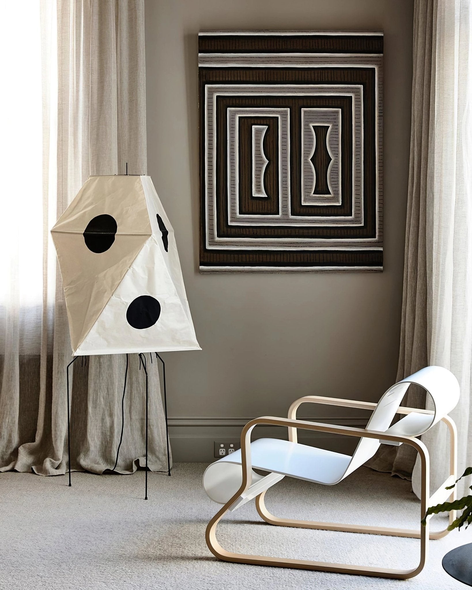 Sath Artistic Fabric Floor Lamp