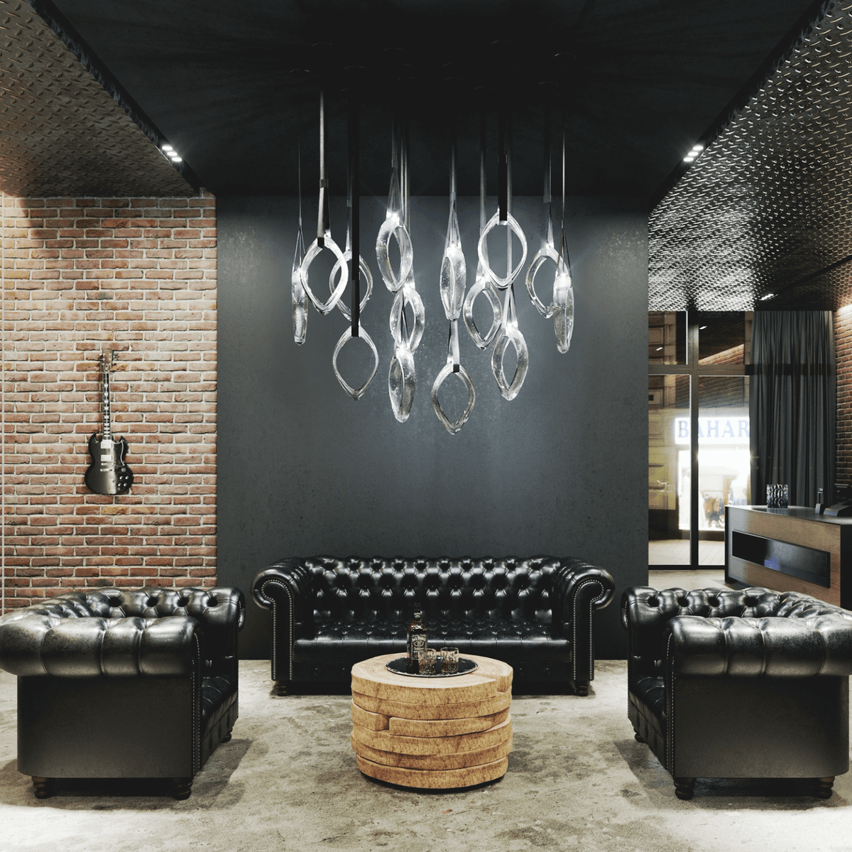 Ivvyne Modern Glass Chandelier
