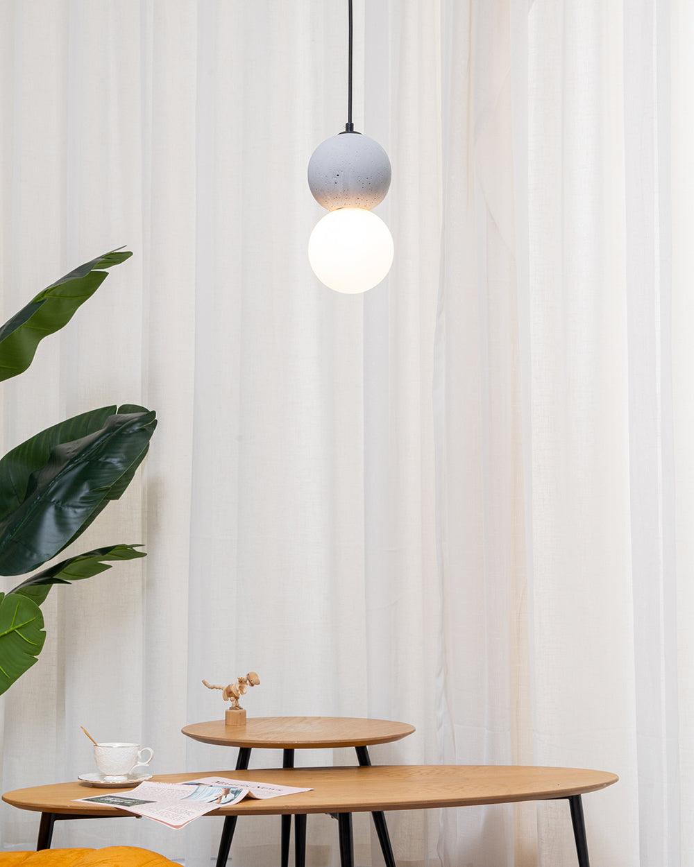 Lumorette Modern Cement Pendant Light