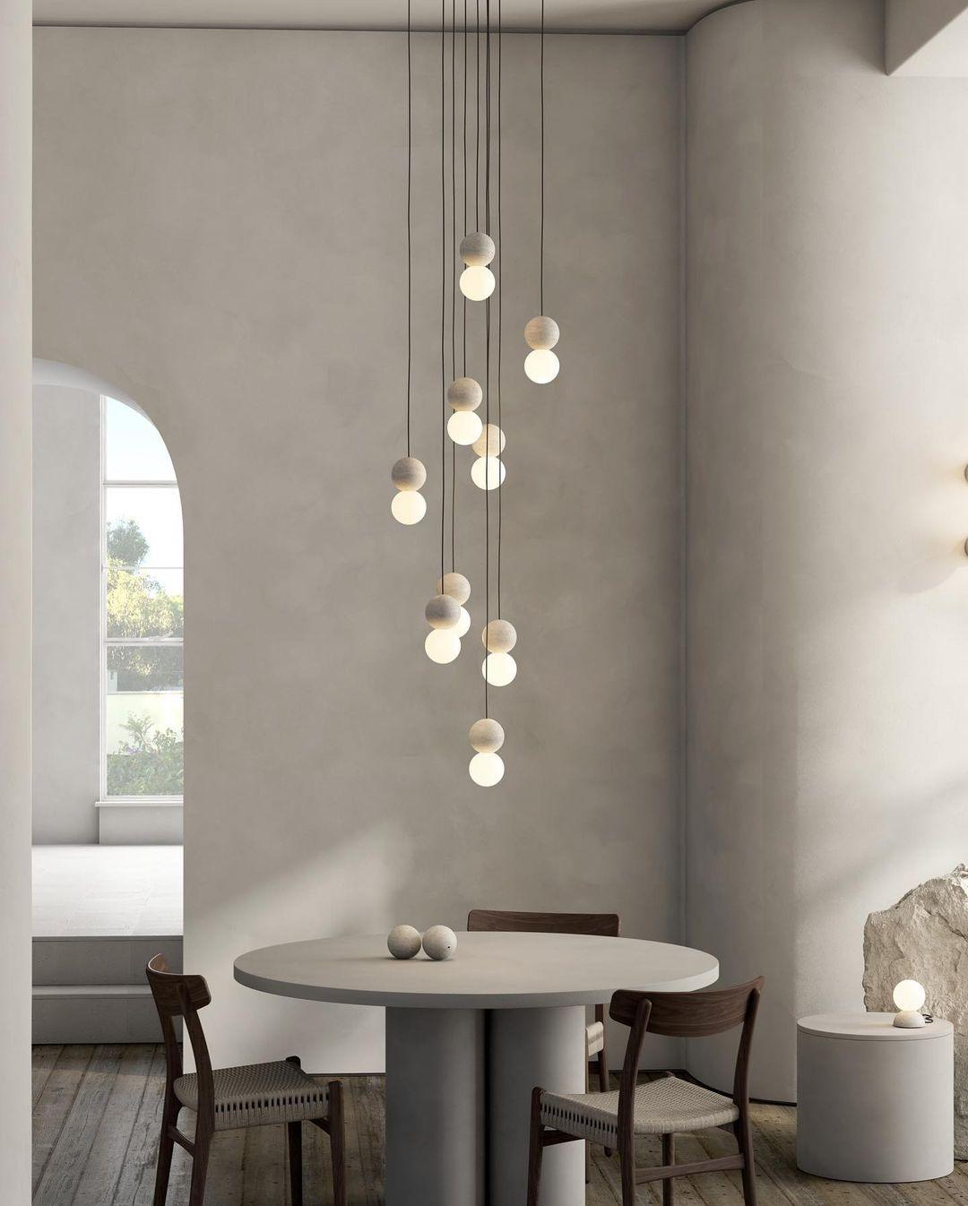 Lumorette Modern Cement Pendant Light