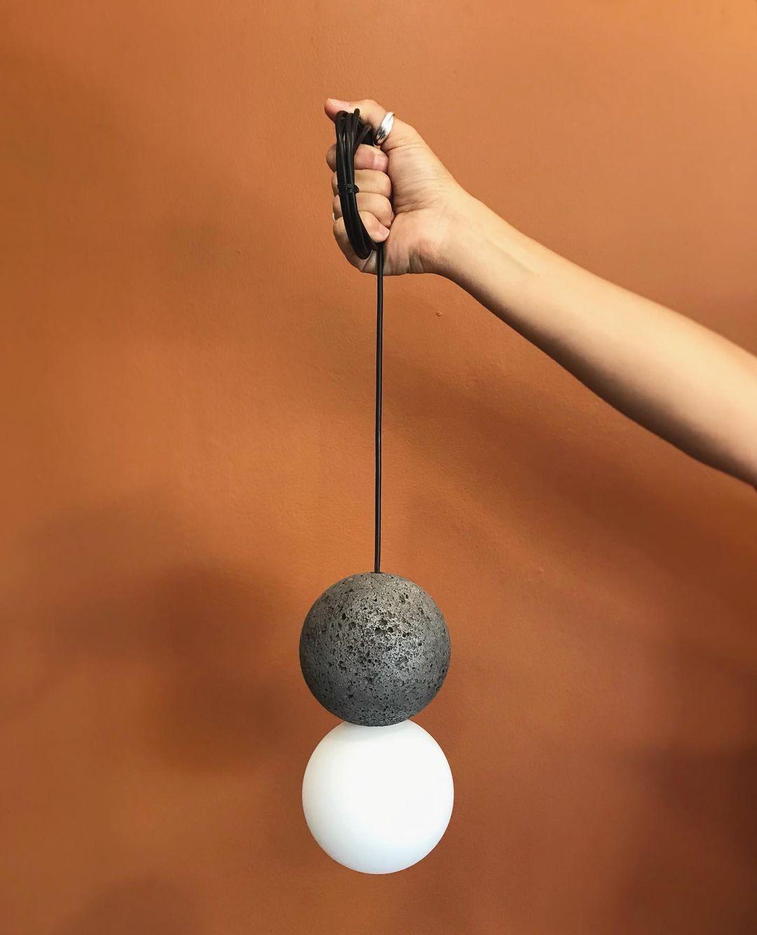 Lumorette Modern Cement Pendant Light