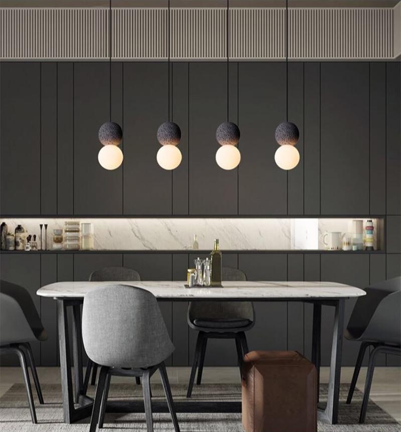 Lumorette Modern Cement Pendant Light