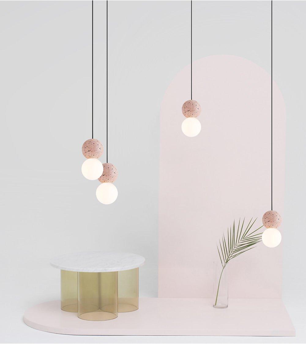 Lumorette Modern Cement Pendant Light