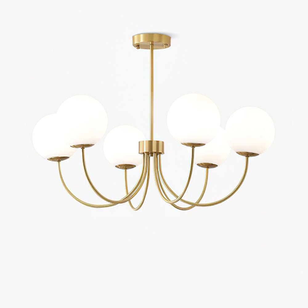 Solalissa Chandelier Orillia Brass Globe Modern
