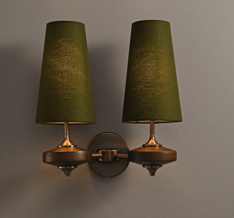 Ravenvale Twin Shade Indoor Wall Light