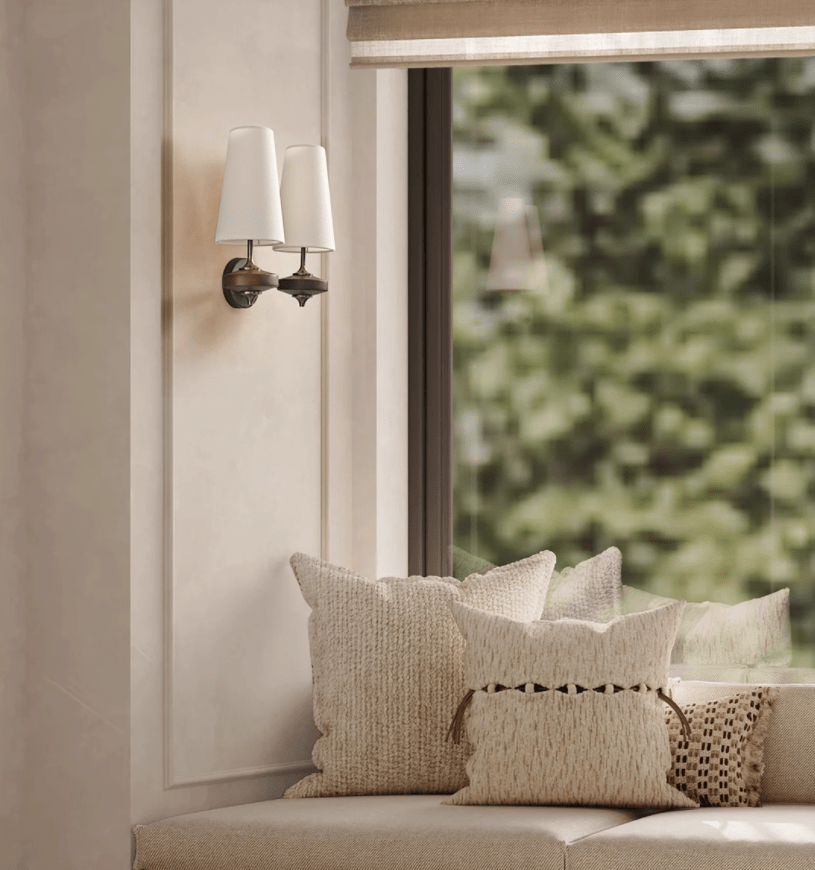 Ravenvale Twin Shade Indoor Wall Light