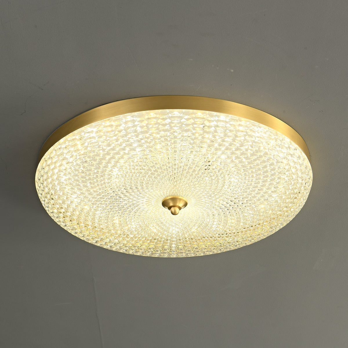 Orlena Modern Minimalist Brass Acrylic Ceiling Lamp