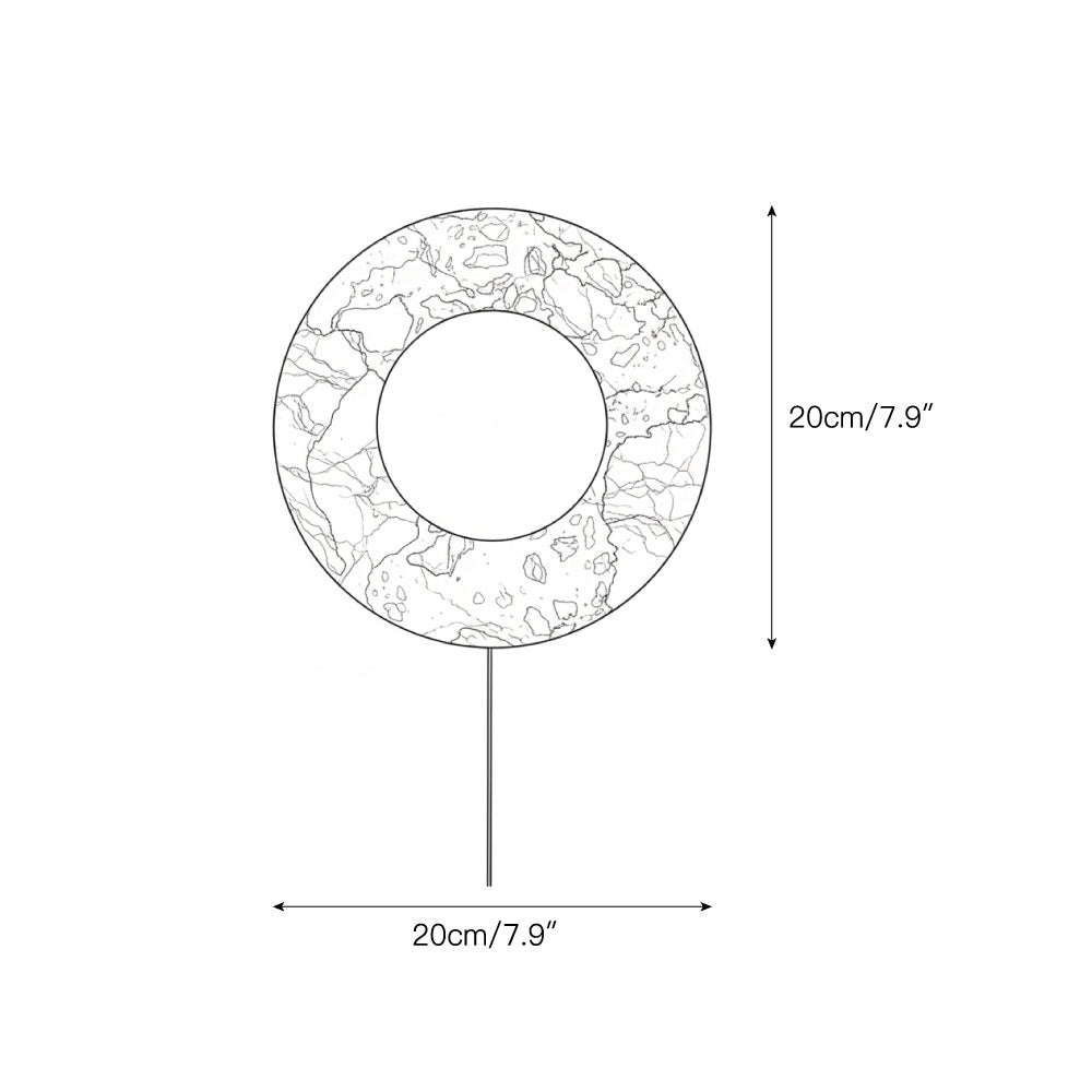 Vantheori Red Marble Plug-in Sconce