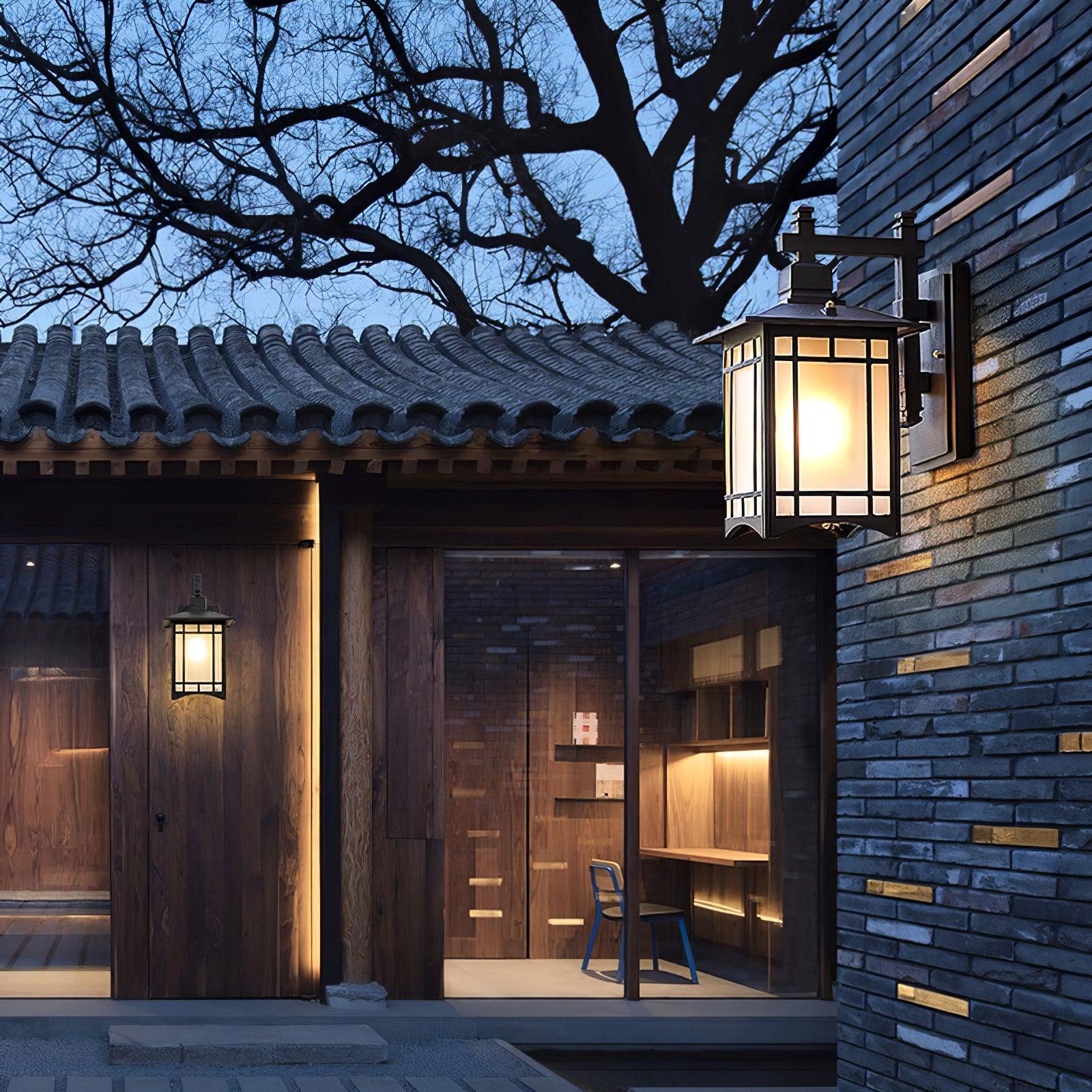 Lioruelle Elegance House Glass Outdoor Wall Light