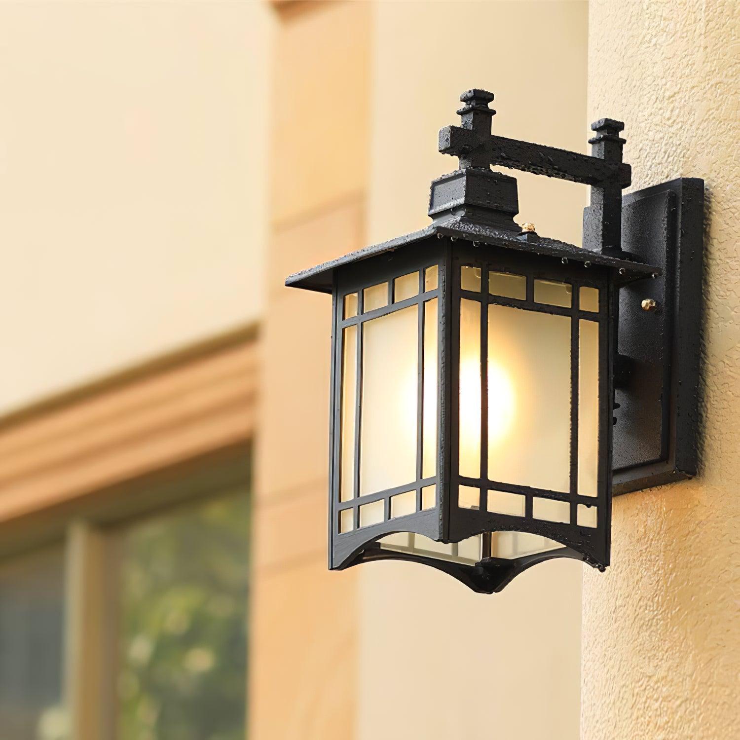 Lioruelle Elegance House Glass Outdoor Wall Light