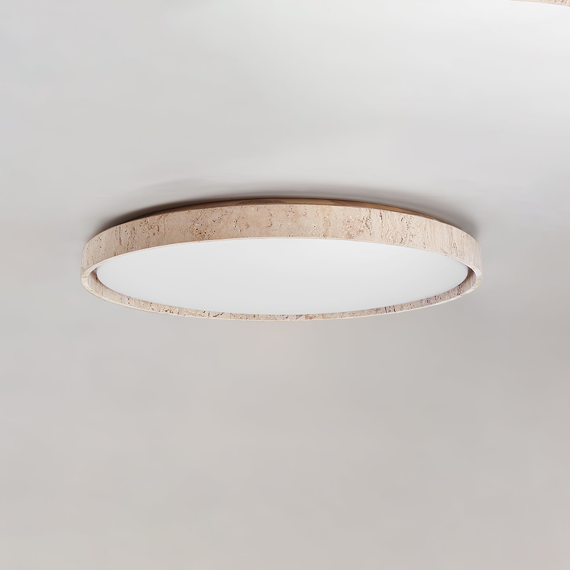 Kathy  Travertine Round Ceiling Light