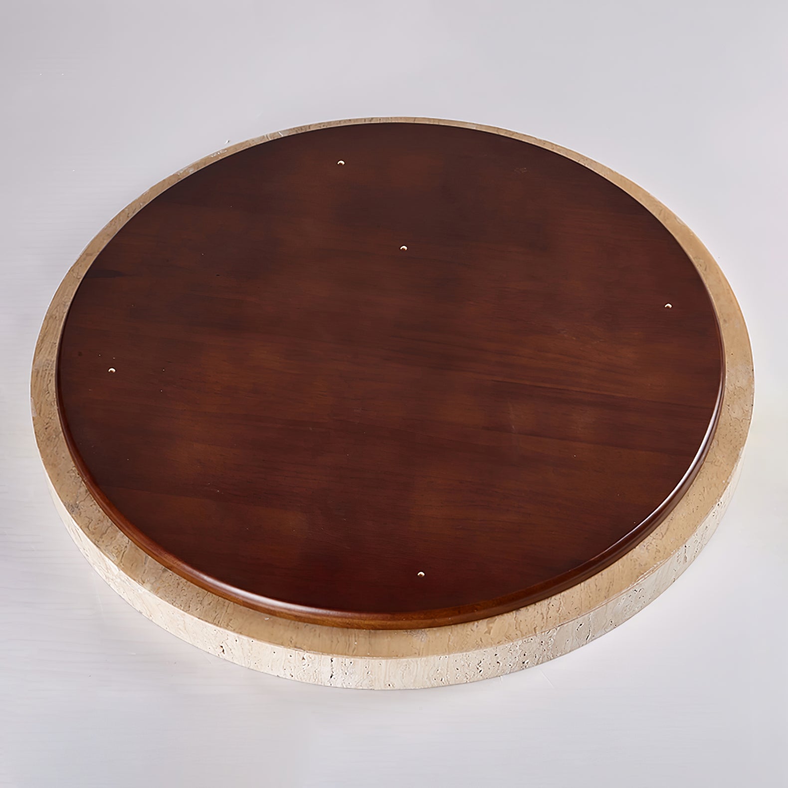 Kathy  Travertine Round Ceiling Light