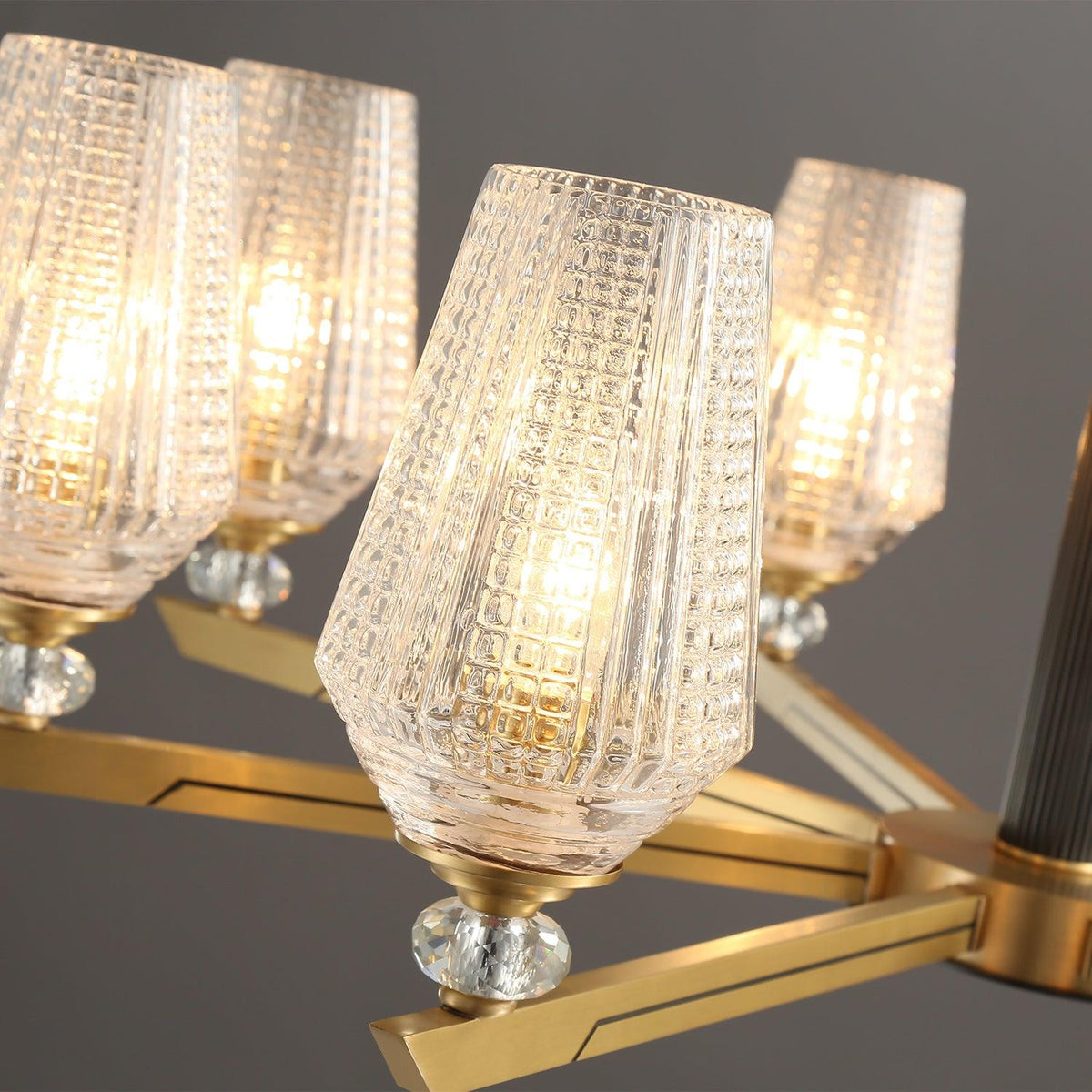 Astra Luxury Hexa Brass Chandelier